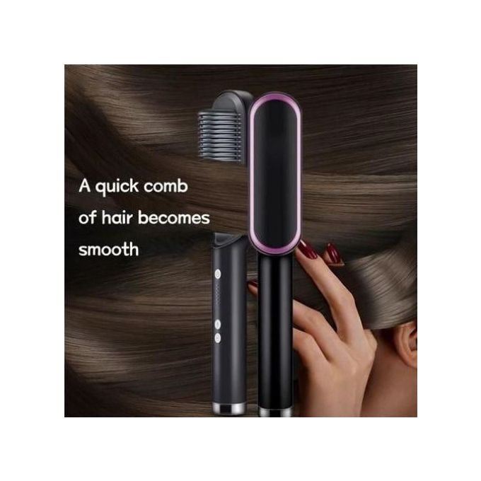 Peigne Lisseur En V Pour Cheveux - Démêlage Et Lissage - Portable Pour Voyage - Longueur 24,5 Cm - PVC