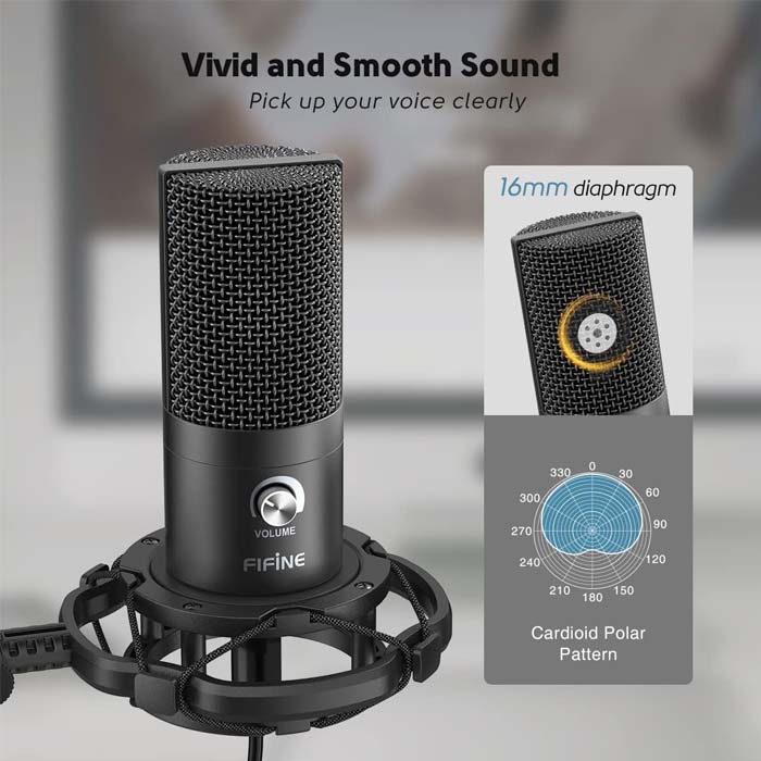 Microphone De Studio Avec Bras De Diffusion Polyvalent Et Robuste