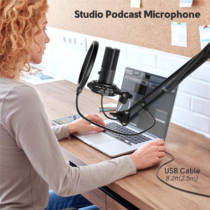 Acheter Kit de microphone de podcast de micro de jeu d'ordinateur