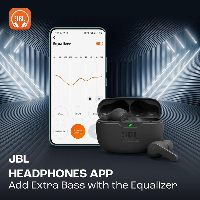 JBL - Ecouteur Bluetooth Tune Beam TWS - Noir